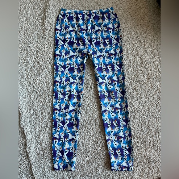 NWOT Girls Olaf Disney Frozen Leggings M-L - Picture 1 of 7